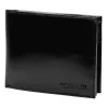  Pánska kožená peňaženka Cavaldi 0001-P-BS s RFID čipom, čierna, 9 x 12 x 2,5 cm