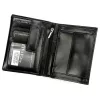  Pánska kožená peňaženka Cavaldi 0104-P-BS RFID čierna 9,5 x 12,5 x 3 cm