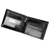  Pánska kožená peňaženka Cavaldi 0002-P-BS s RFID čipom, čierna, 12,5 x 10,5 x 2,5 cm