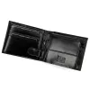  Pánska kožená peňaženka Cavaldi 0670-P-BS s RFID čipom, čierna, 12 x 8,5 x 2,5 cm