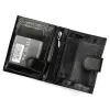  Pánska kožená peňaženka Cavaldi 0720L-P-BS RFID čierna 8,5 x 10,5 x 2,5 cm