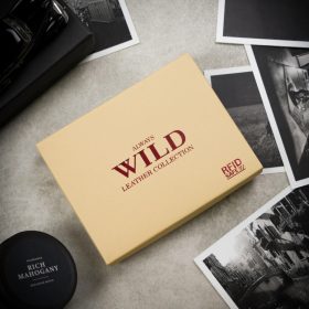  Pánska kožená peňaženka Wild N7L-P-SCR čierna, RFID