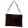  Dámska kabelka cez rameno z tmavohnedej semišovej kože Luka 24-097 D, crossbody, 36 x 25 x 5 cm