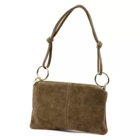    Dámska kožená kabelka Luka 24-097 MN v béžovej farbe, taupe, 24 x 15,5 x 4 cm