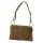  Dámska kožená kabelka Luka 24-097 MN v béžovej farbe, taupe, 24 x 15,5 x 4 cm
