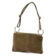  Dámska kožená kabelka Luka 24-097 MN v béžovej farbe, taupe, 24 x 15,5 x 4 cm