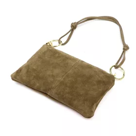    Dámska kožená kabelka Luka 24-097 MN v béžovej farbe, taupe, 24 x 15,5 x 4 cm
