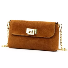    Dámska kožená kabelka cez rameno Luka 25-001 v koňakovej farbe 22 x 12,5 x 6 cm