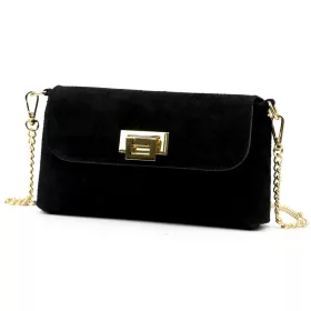    Dámska kožená kabelka cez rameno Luka 25-001 čierna 22 x 12,5 x 6 cm