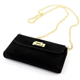    Dámska kožená kabelka cez rameno Luka 25-001 čierna 22 x 12,5 x 6 cm