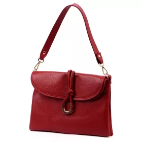    Dámska kožená kabelka cez rameno Luka 25-002 bordovej farby 31 x 21 x 7 cm