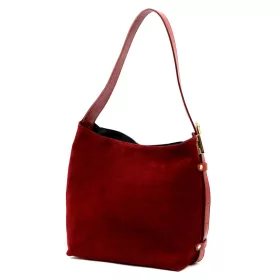    Dámska kožená kabelka cez rameno Luka 25-003 bordovej farby 26 x 25 x 14 cm
