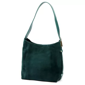    Dámska kožená kabelka cez rameno Luka 25-003 tyrkysová 26 x 25 x 14 cm