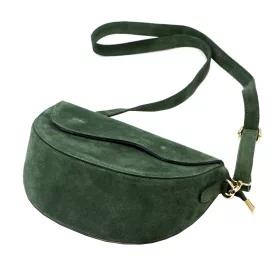    Dámska kožená kabelka cez rameno Luka 25-004 zelená 27 x 16 x 9 cm