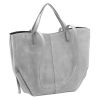 Luka 24-082 D taupe női bőr válltáska, oldaltáska 43 x 30 x 13 cm 