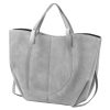 Luka 24-082 D taupe női bőr válltáska, oldaltáska 43 x 30 x 13 cm 