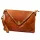 VS 050 barna női bőr kézitáska, válltáska, crossbody 28 x 19 x 6 cm