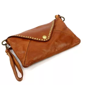    Dámska kožená kabelka VS 050 koňakovej farby, taška cez rameno 28 x 19 x 6 cm