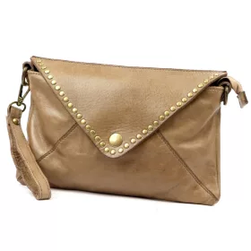    Dámska kožená kabelka VS 050 v béžovej farbe 28 x 19 x 6 cm