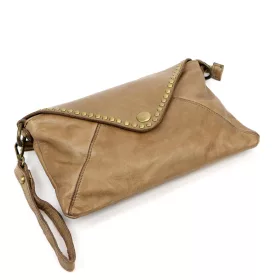    Dámska kožená kabelka VS 050 v béžovej farbe 28 x 19 x 6 cm