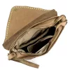  Dámska kožená kabelka VS 050 v béžovej farbe 28 x 19 x 6 cm