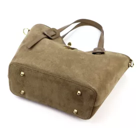    Dámska kožená kabelka cez rameno Luka 25-006 béžovej farby, bočná taška 36 x 29 x 14 cm