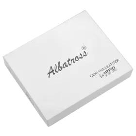  Albatross SN MW4Z RFID fekete férfi bőr pénztárca 13 x 10 x 3 cm 