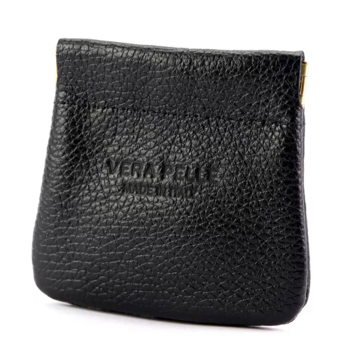  Gregorio Pulares ITT-01 čierna peňaženka z hovädzej kože 9,5 x 9 x 1 cm