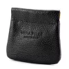  Gregorio Pulares ITT-01 čierna peňaženka z hovädzej kože 9,5 x 9 x 1 cm
