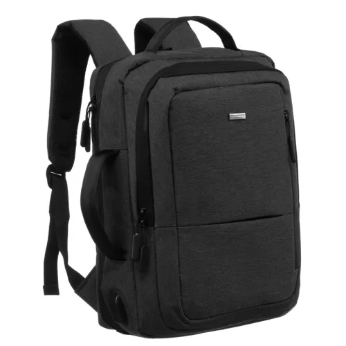  Sivý batoh Peterson PTN 77706 s držiakom na notebook a tablet 30 x 40 x 11 cm