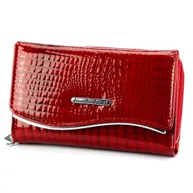    Dámska kožená peňaženka Jennifer Jones 5245-2 ZIP červená 14 x 9 x 3 cm