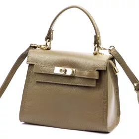    Dámska kožená kabelka Luka 19-17 MN DOLLARO v tmavomodrej farbe 23 x 19 x 12,5 cm
