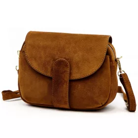    Dámska kožená kabelka cez rameno Luka 24-099 v koňakovej farbe 23 x 18 x 10 cm