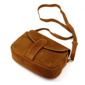    Dámska kožená kabelka cez rameno Luka 24-099 v koňakovej farbe 23 x 18 x 10 cm