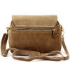 Luka 24-099 taupe női velúr bőr bőr kézitáska 23 x 18 x 10 cm