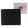  Nordee HARE 035 čierna pánska kožená peňaženka 11 x 9 x 3 cm