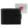  Nordee HARE 8806A čierna pánska kožená peňaženka 13 x 9,5 x 3,5 cm