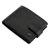  Nordee HARE 8806A čierna pánska kožená peňaženka 13 x 9,5 x 3,5 cm