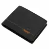  Nordee HJORT N992 čierna pánska kožená peňaženka 12,5 x 9,5 x 3 cm