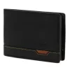  Nordee HJORT N992 čierna pánska kožená peňaženka 12,5 x 9,5 x 3 cm