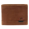  Pánska kožená peňaženka Nordee HJORT N992 v koňakovej farbe 12,5 x 9,5 x 3 cm