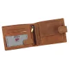  Pánska kožená peňaženka Nordee HJORT N992L v koňakovej farbe 13 x 9,5 x 3 cm