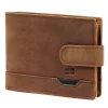  Pánska kožená peňaženka Nordee HJORT N992L v koňakovej farbe 13 x 9,5 x 3 cm