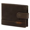  Pánska kožená peňaženka Nordee HJORT N992L hnedej farby 13 x 9,5 x 3 cm