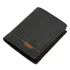  Nordee HJORT N4 čierna pánska kožená peňaženka 9,5 x 12,5 x 3 cm