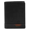  Nordee HJORT N4 čierna pánska kožená peňaženka 9,5 x 12,5 x 3 cm
