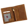  Pánska kožená peňaženka Nordee HJORT N4 v koňakovej farbe 9,5 x 12,5 x 3 cm