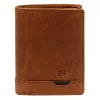  Pánska kožená peňaženka Nordee HJORT N4 v koňakovej farbe 9,5 x 12,5 x 3 cm