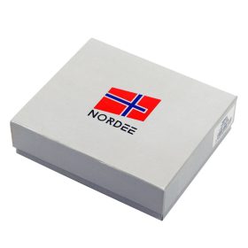    Pánska kožená peňaženka Nordee HJORT N4 hnedá 9,5 x 12,5 x 3 cm