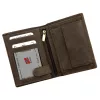  Pánska kožená peňaženka Nordee HJORT N4 hnedá 9,5 x 12,5 x 3 cm